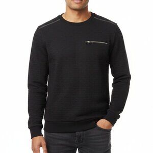 Guess Crewneck Sweater With Zipper Pocket G by Guess Black Longsleeve